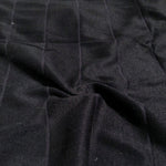 68" Black Striped Modal Spandex Stretch Blend Piece Dyed Knit Fabric By the Yard - APC Fabrics
