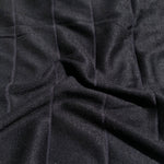 68" Black Striped Modal Spandex Stretch Blend Piece Dyed Knit Fabric By the Yard - APC Fabrics