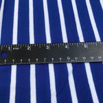 68" Blue & White Striped Modal Spandex Yarn Dyed Knit Fabric By the Yard - APC Fabrics