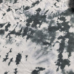 68" Gray & White Tie Dyed Bamboo Spandex Stretch Blend  Knit Fabric By the Yard - APC Fabrics