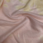68" Pink & Yellow Tie Dyed Modal Spandex Stretch Jersey Knit Fabric By the Yard - APC Fabrics