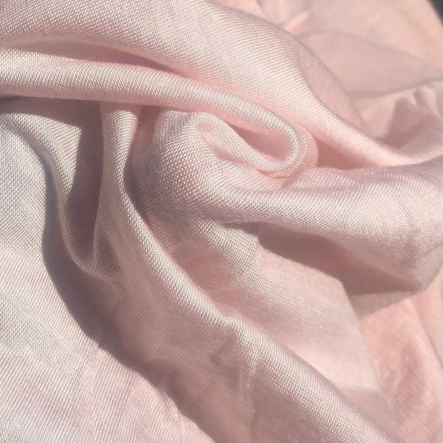 68" Solid Pink Modal Spandex Lycra Stretch Blend Jersey Knit Fabric By the Yard - APC Fabrics