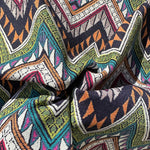 60" Rainbow Colorful Abstract Designed Woven Fabric By the Yard