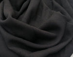 58" 100% Cotton Crepe Black 7 OZ Light Woven Fabric By the Yard | APC Fabrics