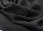 58" 100% Cotton Crepe Black 7 OZ Light Woven Fabric By the Yard | APC Fabrics