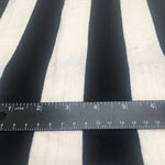 66" Modal Spandex Striped Black & White Knit Fabric By the Yard | APC Fabrics