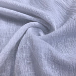 56" 100% Cotton Gauze Wrinkly Off White Ivory Woven Fabric By the Yard - APC Fabrics