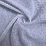 56" 100% Cotton Gauze Wrinkly Off White Ivory Woven Fabric By the Yard - APC Fabrics