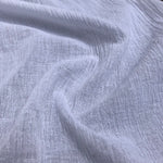 56" 100% Cotton Gauze Wrinkly Off White Ivory Woven Fabric By the Yard - APC Fabrics