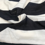 66" Modal Spandex Striped Black & White Knit Fabric By the Yard | APC Fabrics