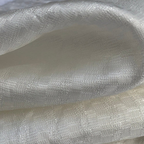 58" PFD Greige Goods 100% Rayon Bemberg Jacquard White Woven Fabric By the Yard | APC Fabrics