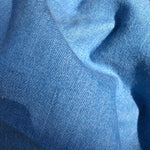 58" Solid Cotton Denim Indigo Sky Blue Medium Woven Fabric By the Yard - APC Fabrics