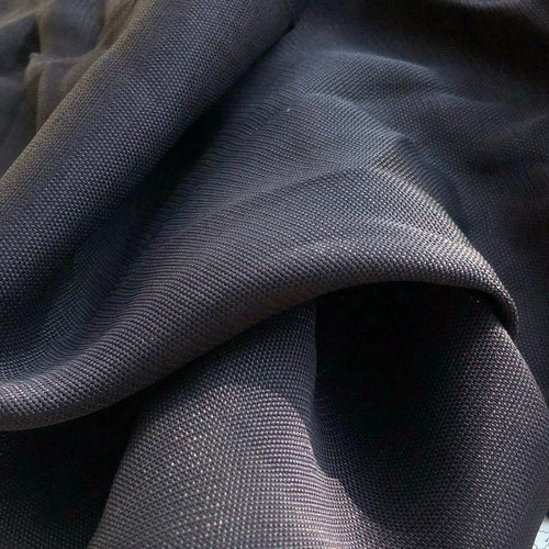 56" 100% Rayon Viscose Solid Black Medium Weight Georgette Woven Fabric By the Yard | APC Fabrics