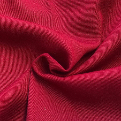 60" 100% Tencel Lyocell Gabardine Twill Maroon Burgundy Woven Fabric By the Yard | APC Fabrics