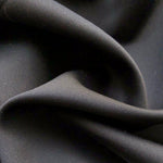 58" Dull Satin 100% Polyester Solid Black Woven Fabric By the Yard | APC Fabrics