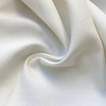 58" 100% Rayon Bengaline Faille PFD White Woven Fabric By the Yard | APC Fabrics