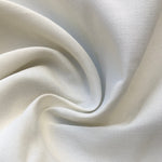 58" 100% Rayon Bengaline Faille PFD White Woven Fabric By the Yard | APC Fabrics