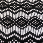 60" Modal Lycra Spandex Stretch Black White Jersey Knit Fabric By the Yard - APC Fabrics