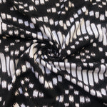 60" Modal Lycra Spandex Stretch Black White Jersey Knit Fabric By the Yard - APC Fabrics