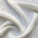 58" 100% Tencel Lyocell Georgette Solid White Light Woven Fabric By the Yard - APC Fabrics