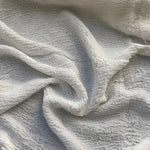 52" 100% Tencel Lyocell King Ghost PFD Naturally Wrinkle White Woven Fabric By the Yard - APC Fabrics