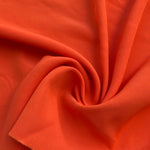 60" 100% Rayon Faille Blitz Dark Orange Woven Fabric By the Yard | APC Fabrics