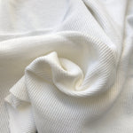 58" 100% Cotton PFD White Baby Thermal Knit Fabric By the Yard | APC Fabrics