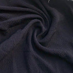 60" 100% Lyocell Black Ghost Wrinkly Woven Fabric By the Yard | APC Fabrics