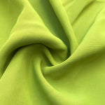 58" 100% Rayon Faille Blitz Orange & Lime Green Light Weight Woven Fabric By the Yard | APC Fabrics