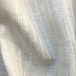 58" 100% Linen Herringbone 6 OZ PFD Ivory Woven Fabric By the Yard - APC Fabrics