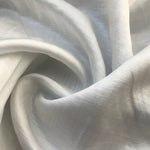 56" Satin Linen & Tencel Lyocell White Woven Fabric By the Yard - APC Fabrics