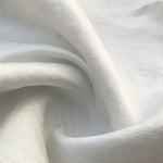 56" Satin Linen & Tencel Lyocell White Woven Fabric By the Yard - APC Fabrics