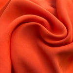 60" 100% Rayon Faille Blitz Dark Orange Woven Fabric By the Yard | APC Fabrics