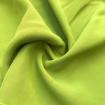 58" 100% Rayon Faille Blitz Bright Neon Green Light Weight Woven Fabric By the Yard | APC Fabrics