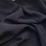 60" 100% Lyocell Black Ghost Wrinkly Woven Fabric By the Yard | APC Fabrics