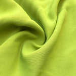 58" 100% Rayon Faille Blitz Bright Neon Green Light Weight Woven Fabric By the Yard | APC Fabrics