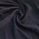 60" 100% Lyocell Black Ghost Wrinkly Woven Fabric By the Yard | APC Fabrics
