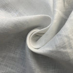 60" 100% Linen 4 OZ Handkerchief White Woven Fabric By the Yard | APC Fabrics