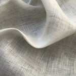 56" 100% Linen Off White 3 OZ Handkerchief Woven Fabric By the Yard | APC Fabrics