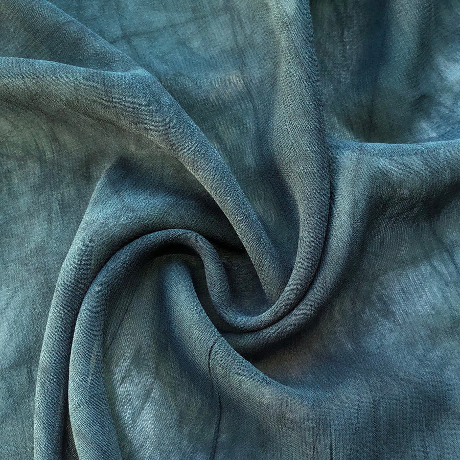 44" Dark Green 100% Tencel Lyocell Cupro Georgette 4.5 OZ Light Woven Fabric By the Yard - APC Fabrics