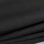 60" 100% Cotton 5 OZ Sheeting Jet Black Woven Face Mask Fabric By the Yard - APC Fabrics