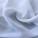 54" 100% Rayon Chiffon Optic White Sheer Light Woven Fabric By the Yard | APC Fabrics