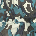 60" 100% Polyester 6 OZ Green Camoflauge Camouflage Camo Print Face Mask Woven Fabric By the Yard - APC Fabrics