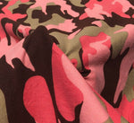 60" 100% Polyester 6 OZ Pink Camoflauge Camouflage Camo Print Apparel & Face Mask Woven Fabric By the Yard - APC Fabrics