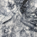 60” Bamboo Spandex Lycra Stretch Tie Dyed Black & White Cloud Apparel Knit Fabric By the Yard - APC Fabrics