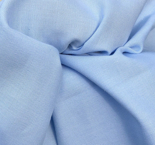 58" 100% Cotton Pima Chambray 6 OZ Light Baby Blue Apparel Woven Fabric By the Yard - APC Fabrics