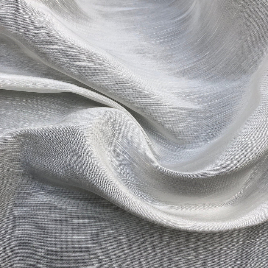 56" 100% Rayon Acetate Zebra Faille White Shinny Glossy Sheer Woven Fabric By the Yard | APC Fabrics