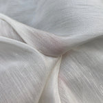 56" 100% Rayon Acetate Zebra Faille White Shinny Glossy Sheer Woven Fabric By the Yard | APC Fabrics