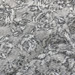 42" Rayon Viscose Floral Jacquard Heather Gray Woven Fabric By the Yard | APC Fabrics