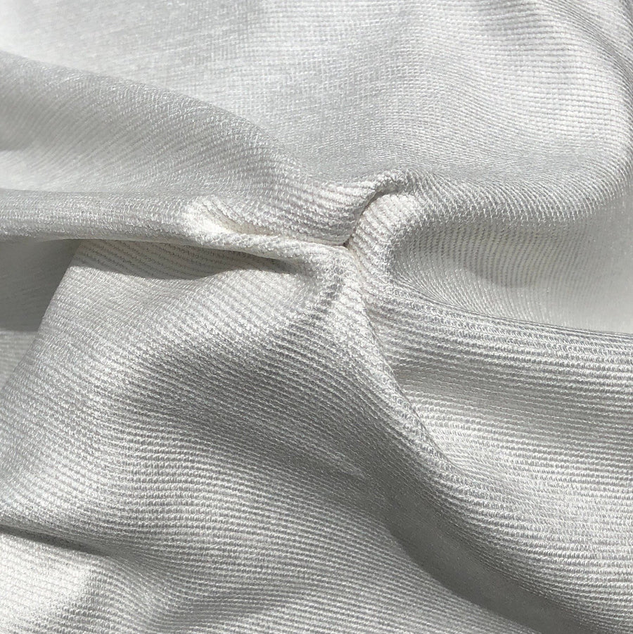 60" 100% Cotton Baby Chenille 6.5 OZ White Apparel Woven Fabric By the Yard - APC Fabrics